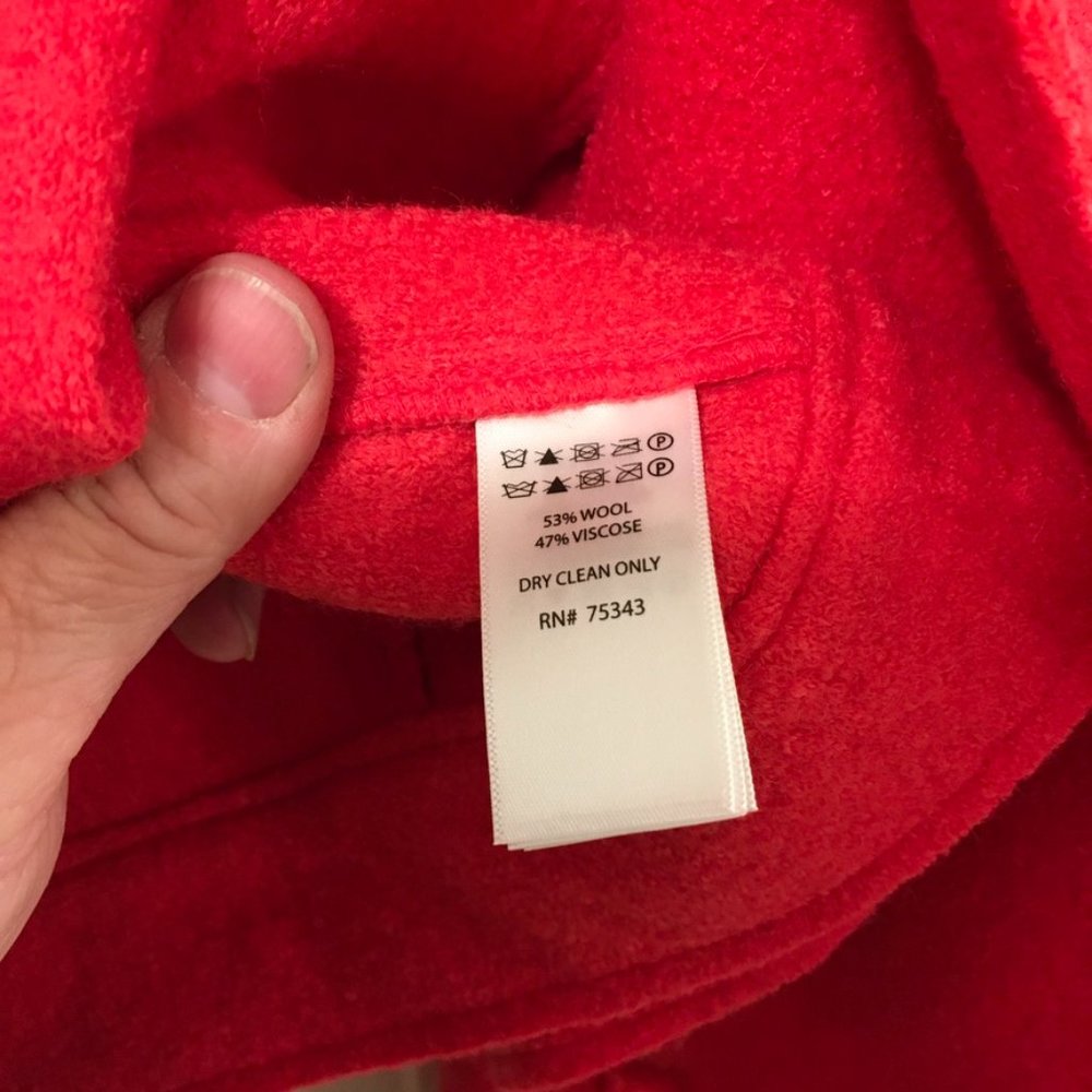 Tahari Wool Blend Moto Jacket Size Small - Picture 6 of 6